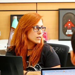 Vero Barreiro trabajando